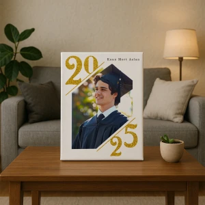 2025 Mezuniyet Anısı Kanvas Tablo - 30x40