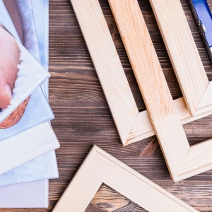 4 Fotoğraflı “Hoş Geldin Bebek” Kanvas – Kız Bebek (30x40 cm)