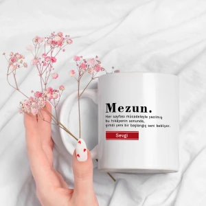 Kişiye Özel Mezuniyet Mesajlı Kupa