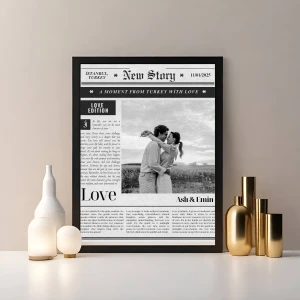 New Story Gazete Yapışan Çerçeve – 30x40 cm