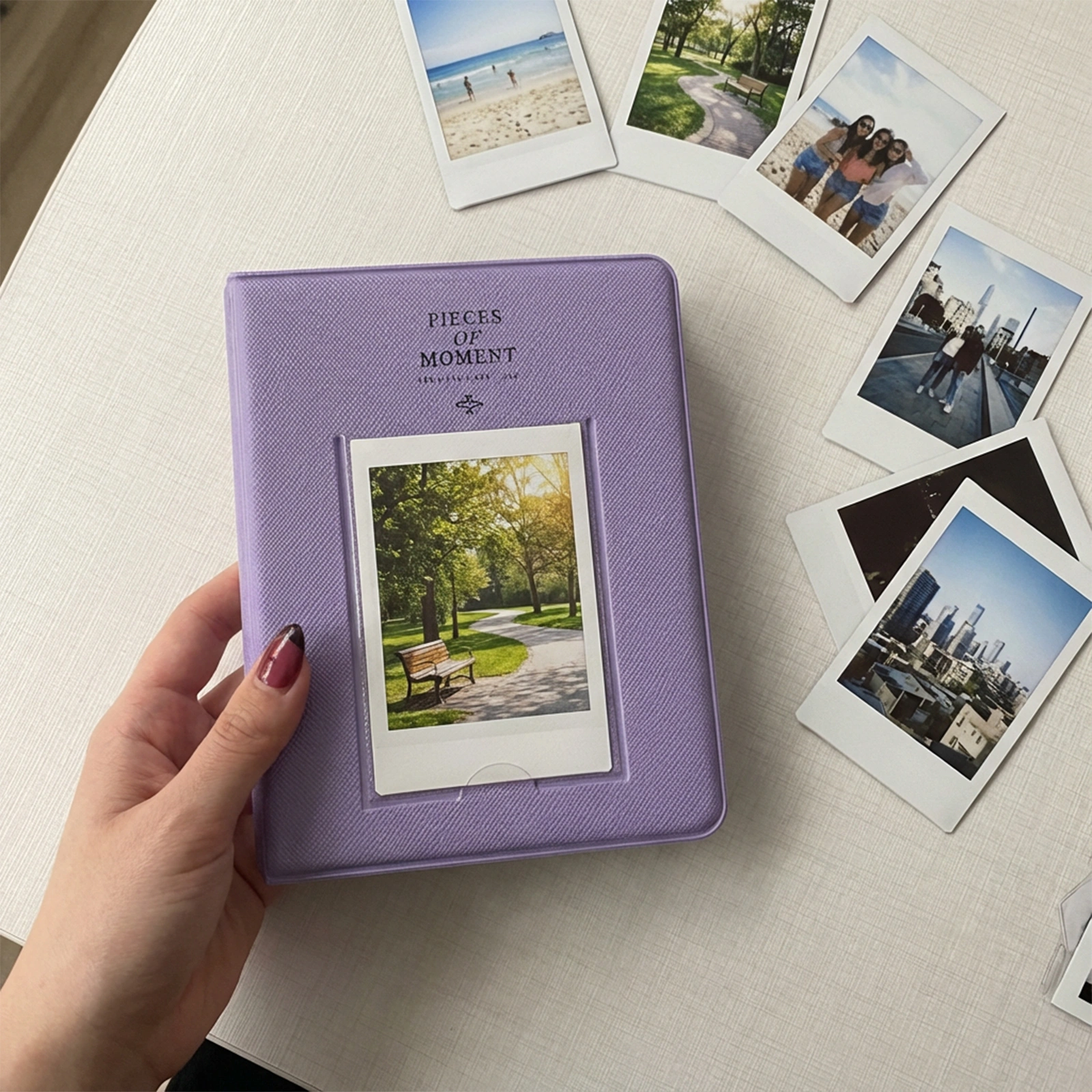 Pola Anı Albüm 6x9 Lila – 64 Fotoğraf Kapasiteli