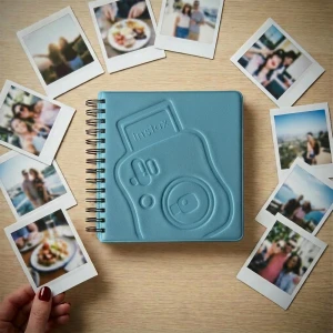 Pola Anı Albüm 6x9 Mavi – 68 Fotoğraf Kapasiteli (Spiralli)