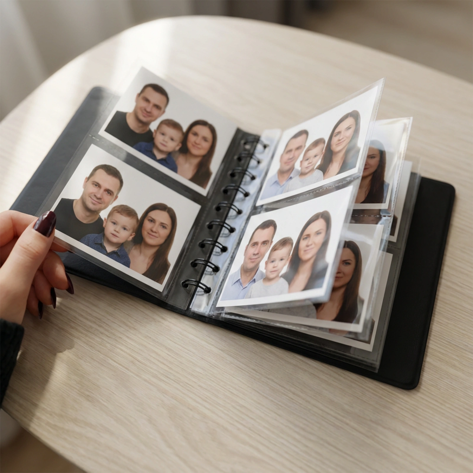 Pola Anı Albüm 6x9 Mavi – 68 Fotoğraf Kapasiteli (Spiralli)