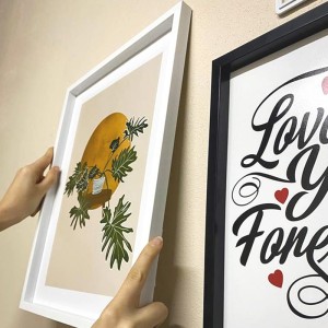 Doğum Günü Hediyesi 3 Fotoğraflı 30x40 Yapışan Beyaz Çerçeve